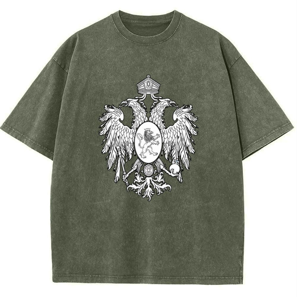 Christ the Two-Headed Eagle Snowflake Vintage Cotton T-Shirt
