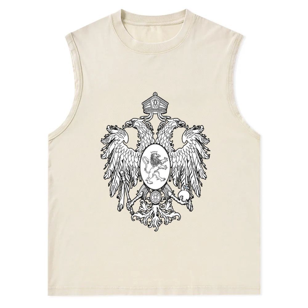 Christ the Two-Headed Eagle Christian Snowflake Washed Vest