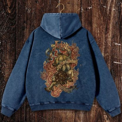 Lion of Judah Christian Washed Hoodie