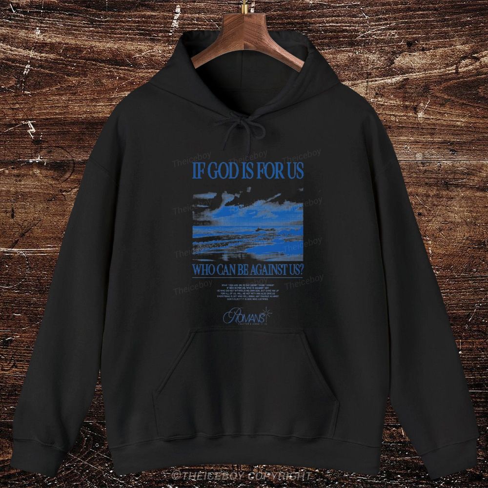 If God Is For Us  Oversized Cotton Hoodies