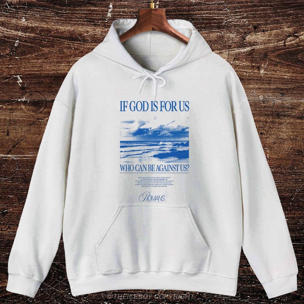 If God Is For Us  Oversized Cotton Hoodies