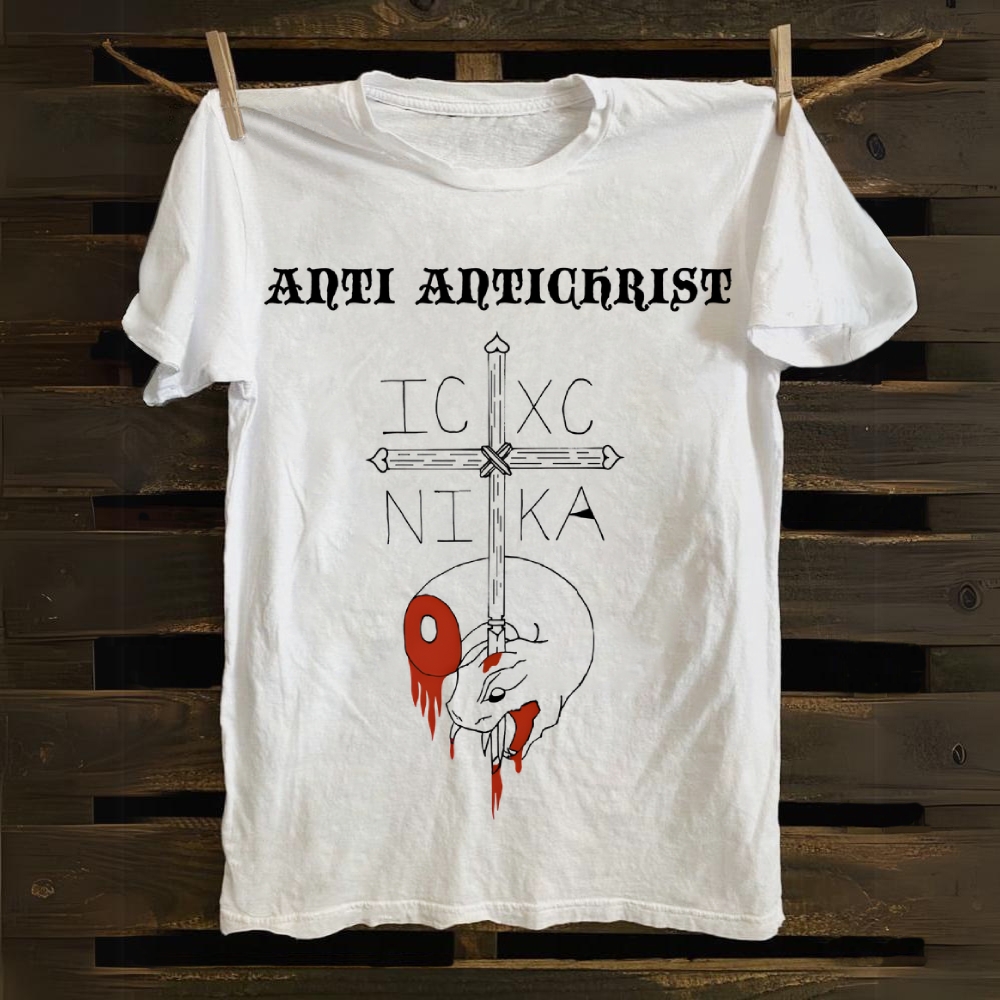 Anti Antichrist: Christ Victorious Cotton T-shirt