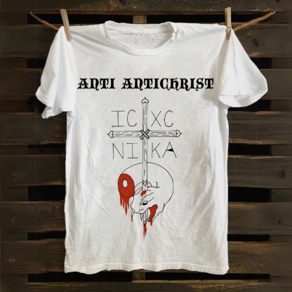 Anti Antichrist: Christ Victorious Cotton T-shirt