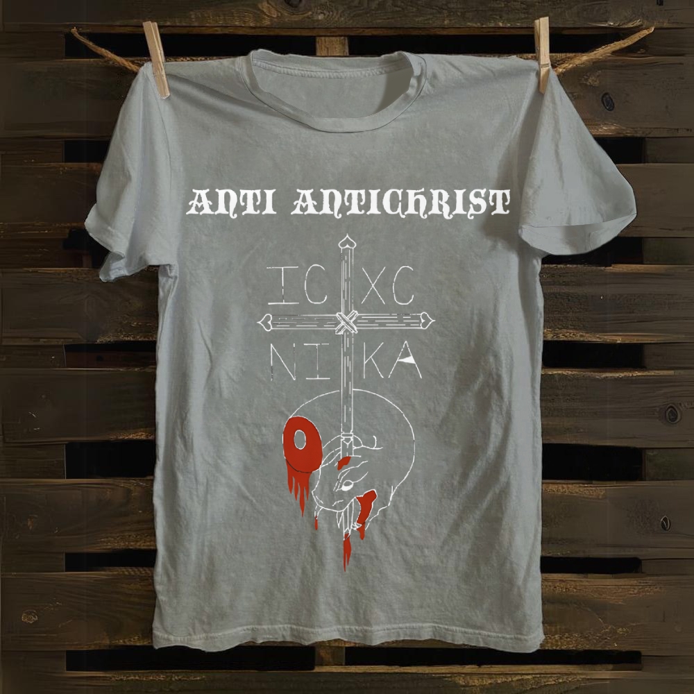 Anti Antichrist: Christ Victorious Cotton T-shirt