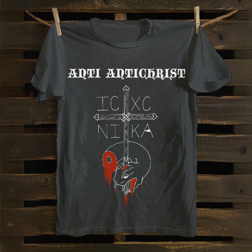 Anti Antichrist: Christ Victorious Cotton T-shirt