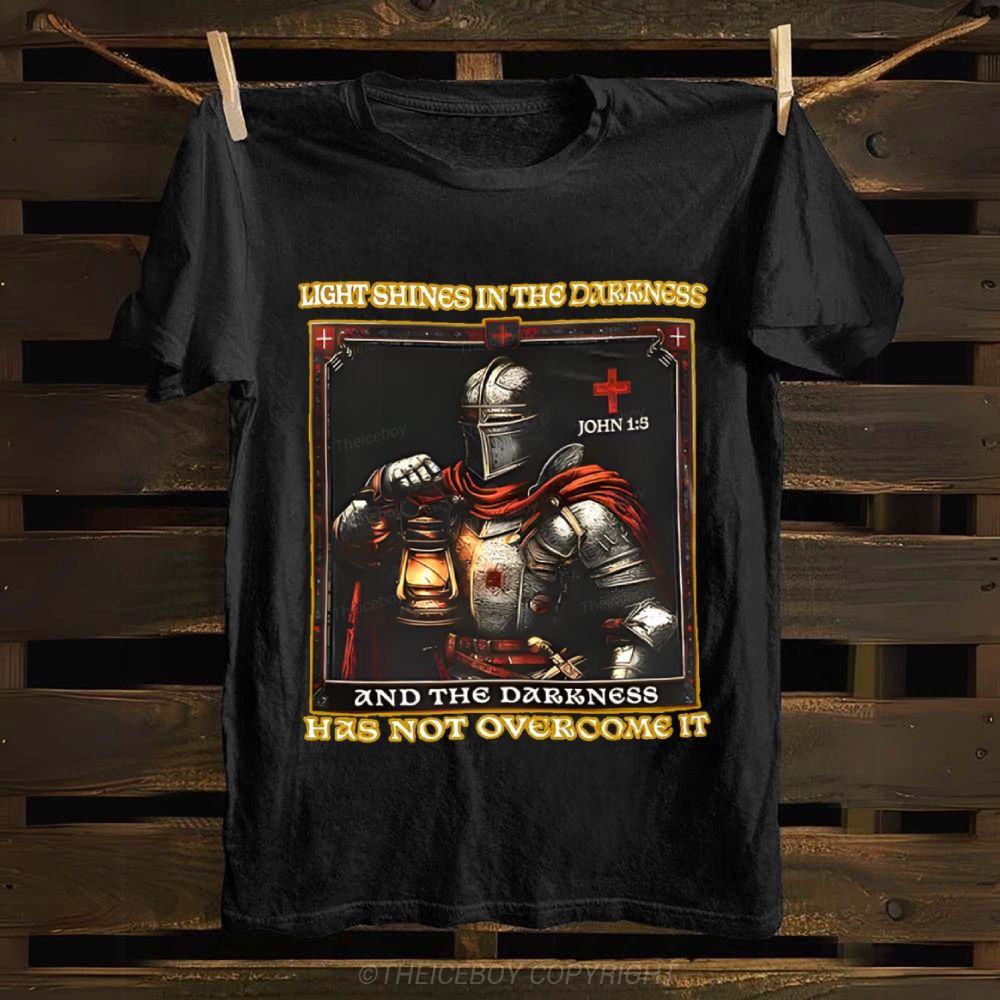 Light Shines In The Darkness Cotton T-shirt