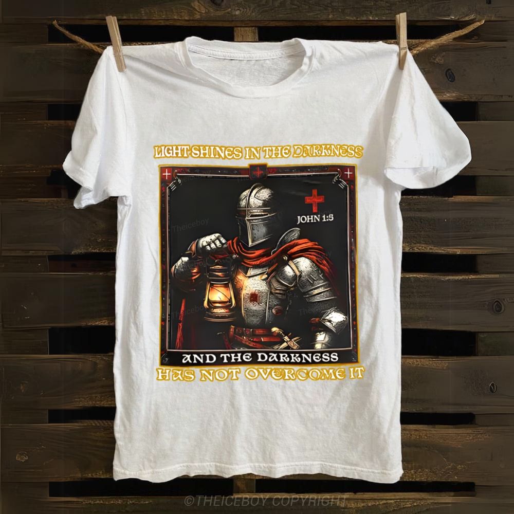 Light Shines In The Darkness Cotton T-shirt