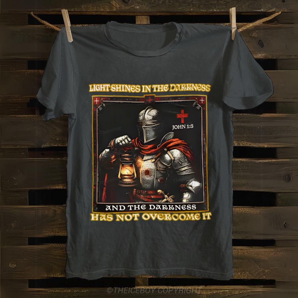 Light Shines In The Darkness Cotton T-shirt