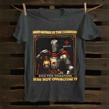 Light Shines In The Darkness Cotton T-shirt