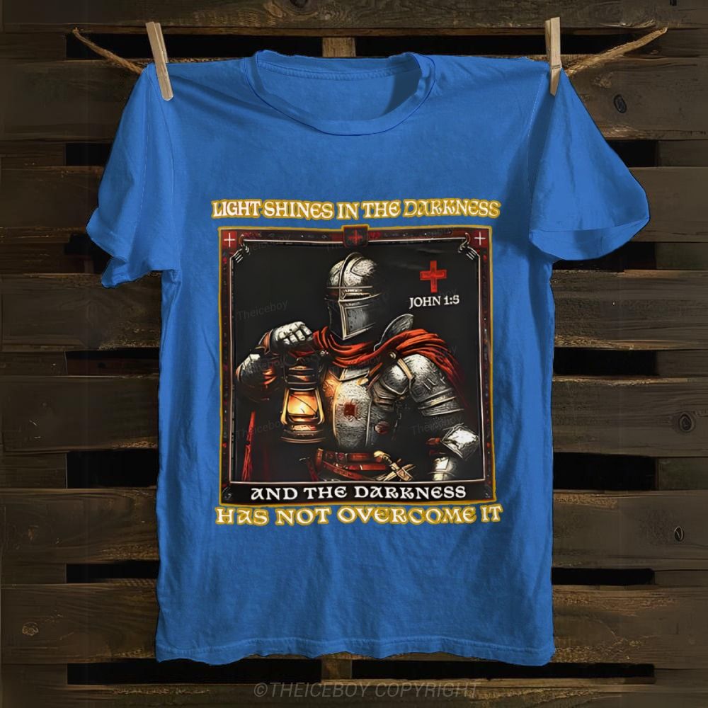 Light Shines In The Darkness Cotton T-shirt