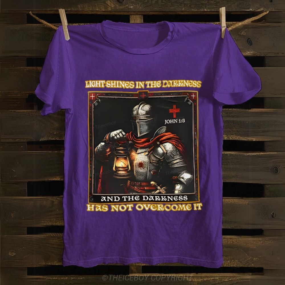 Light Shines In The Darkness Cotton T-shirt