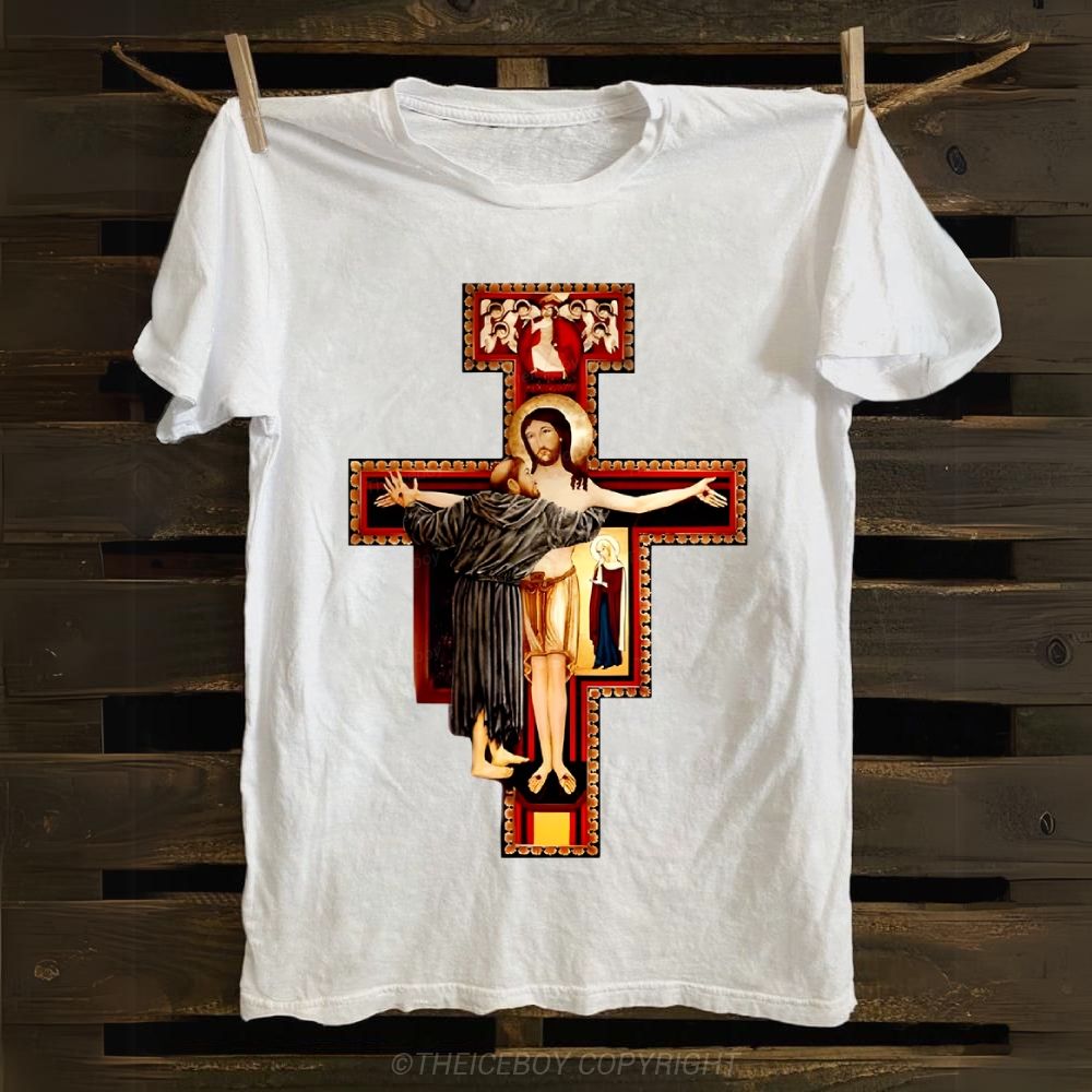 San Damiano Cross Cotton T-shirt