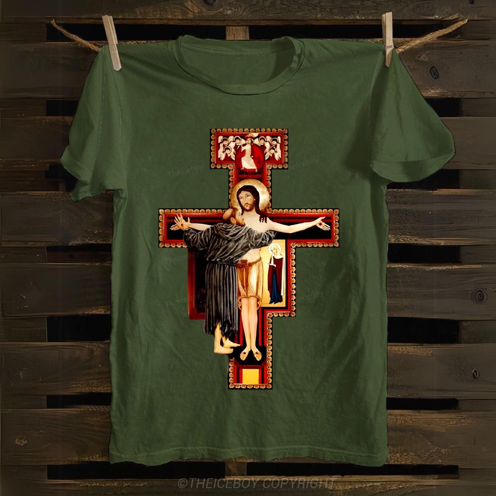 San Damiano Cross Cotton T-shirt