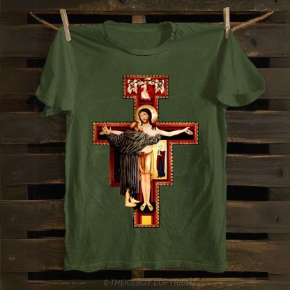 San Damiano Cross Cotton T-shirt