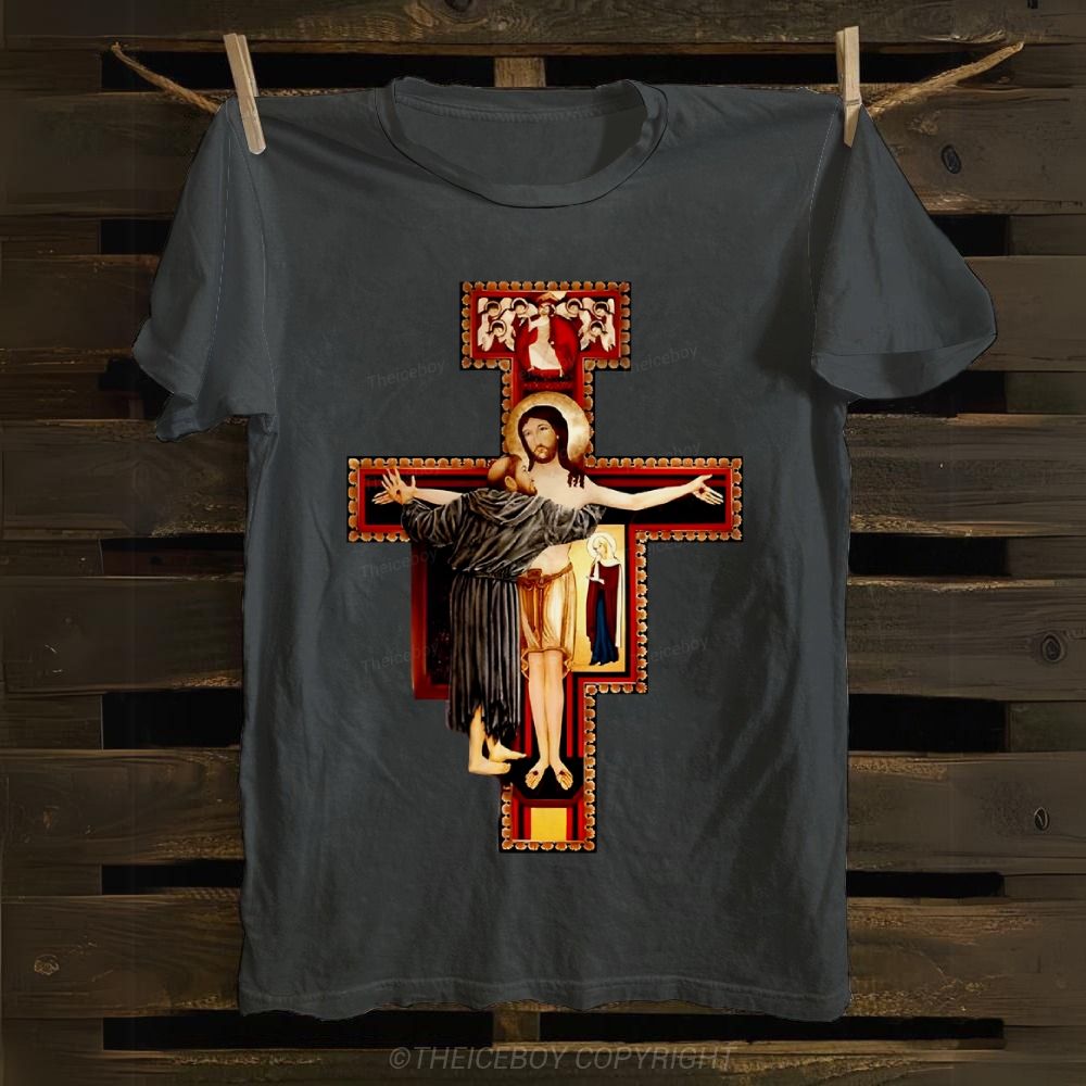San Damiano Cross Cotton T-shirt