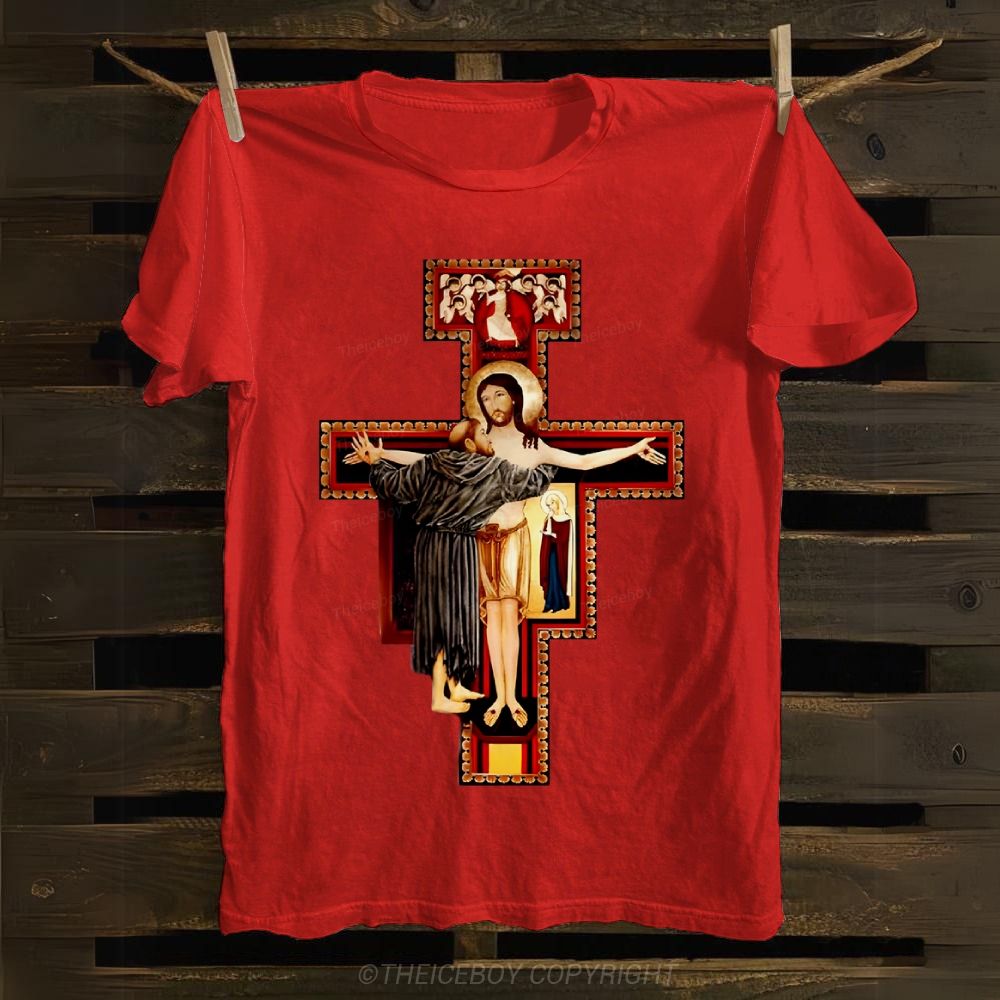 San Damiano Cross Cotton T-shirt