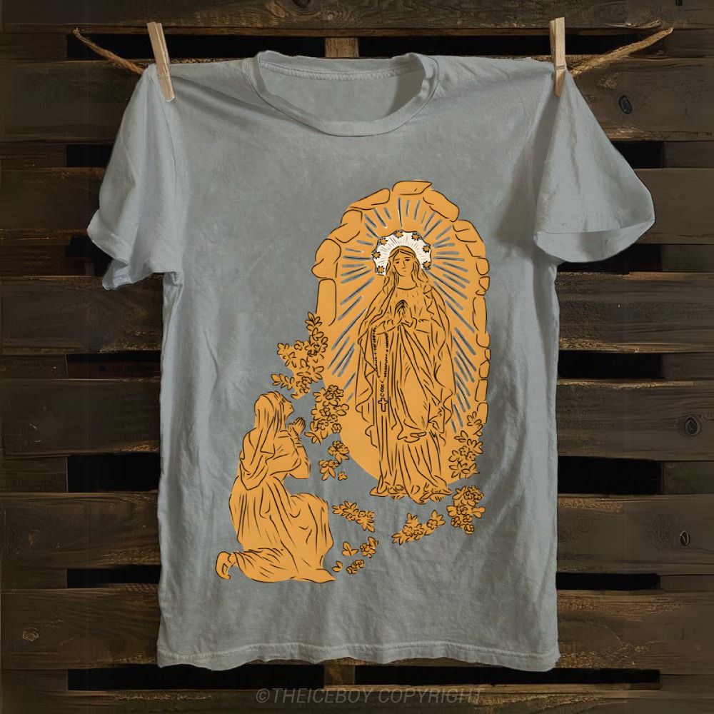 The Apparition Of The Virgin Mary Cotton T-shirt