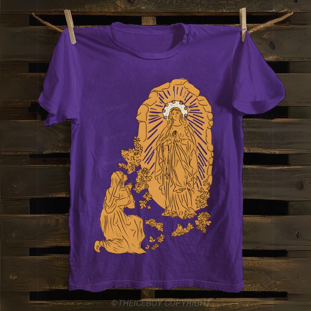 The Apparition Of The Virgin Mary Cotton T-shirt