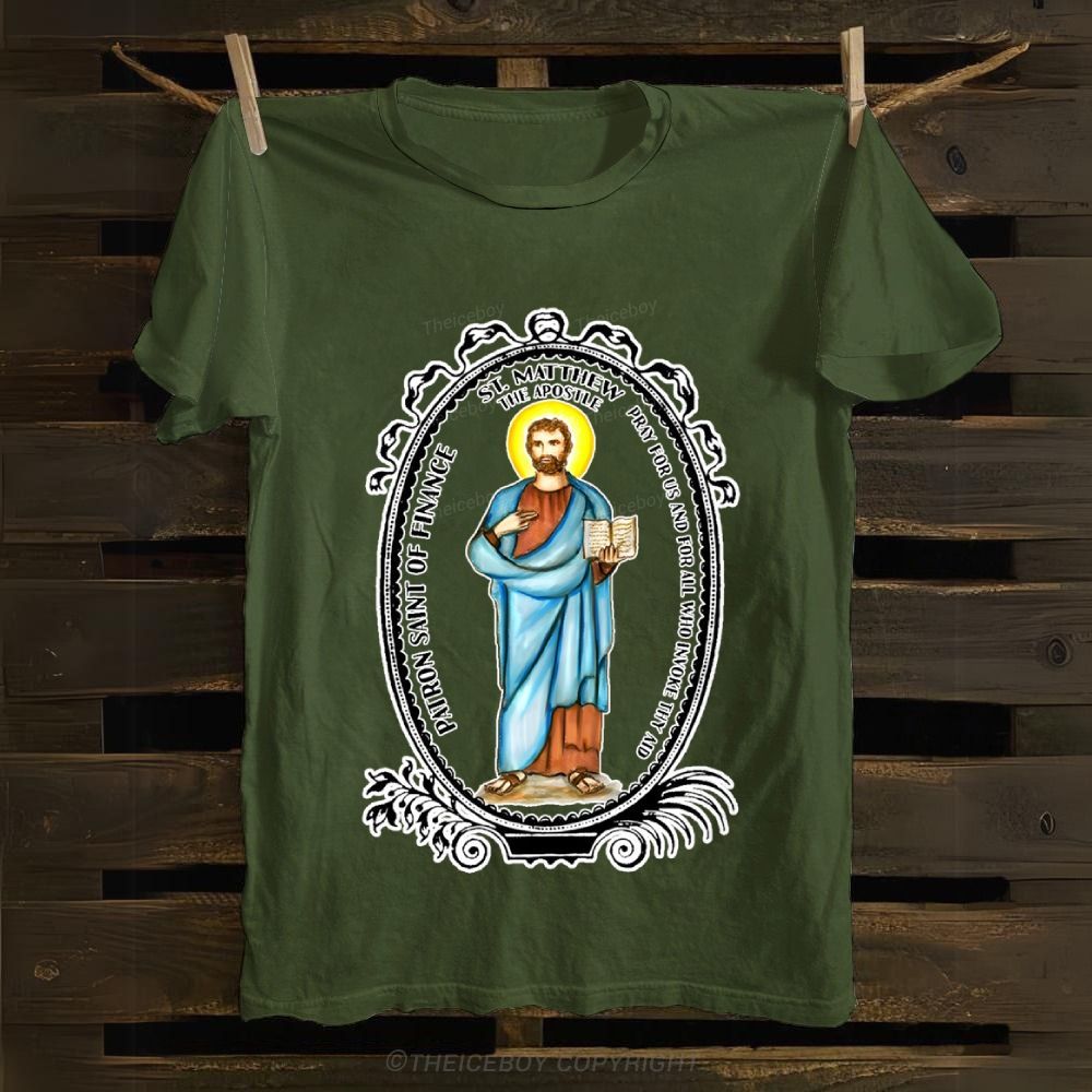 Saint Matthew Patron of Finance Cotton T-shirt