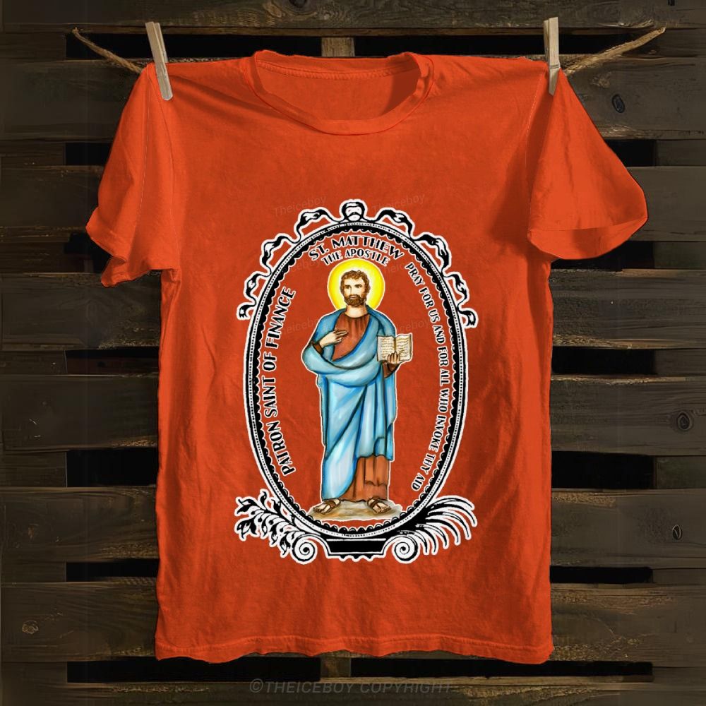 Saint Matthew Patron of Finance Cotton T-shirt