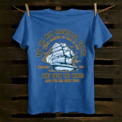 The Sea Also Yielded To Him Cotton T-shirt