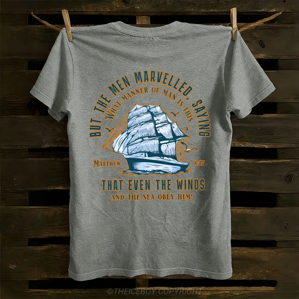 The Sea Also Yielded To Him Cotton T-shirt