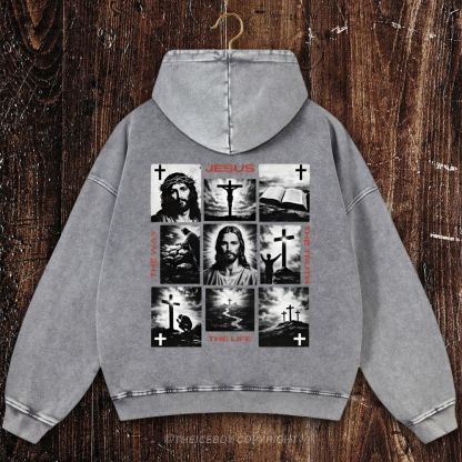 The Way The Truth The Life Christian Washed Hoodie