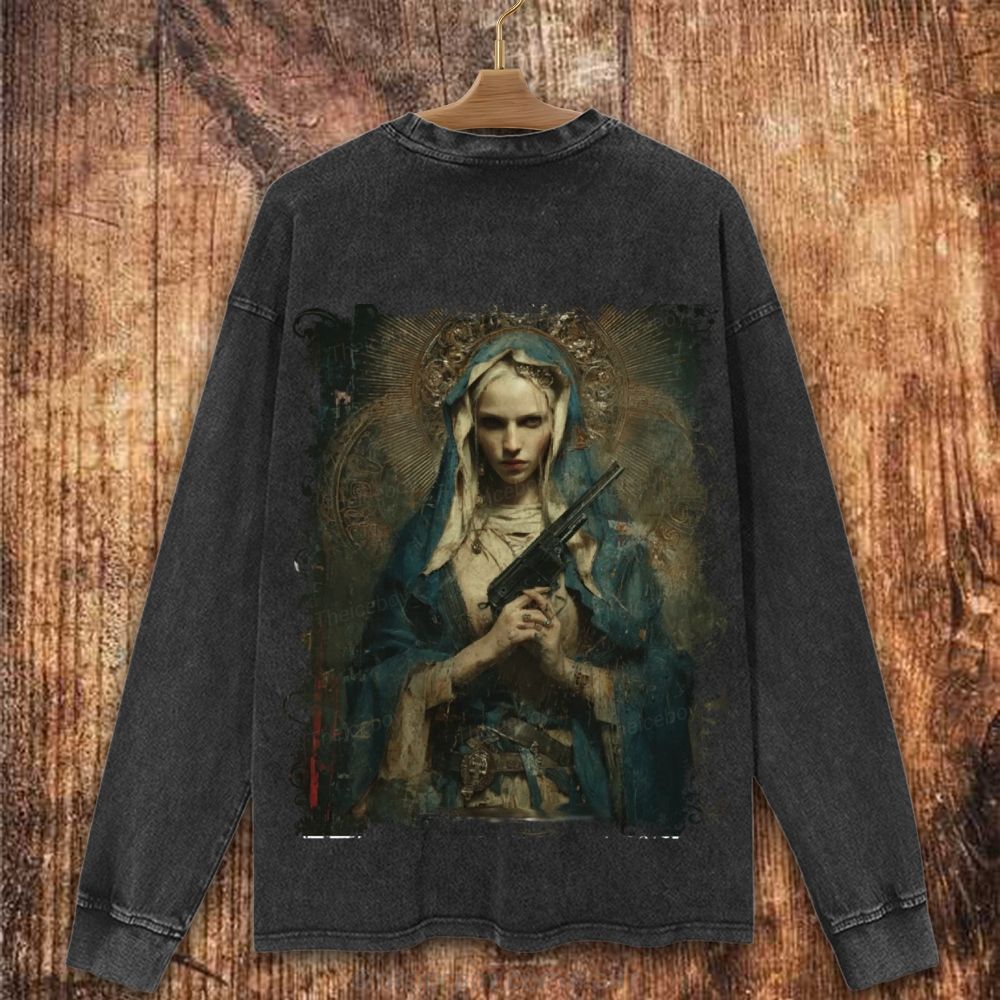 Ammunition Madonna Christian Washed Sweatshirt