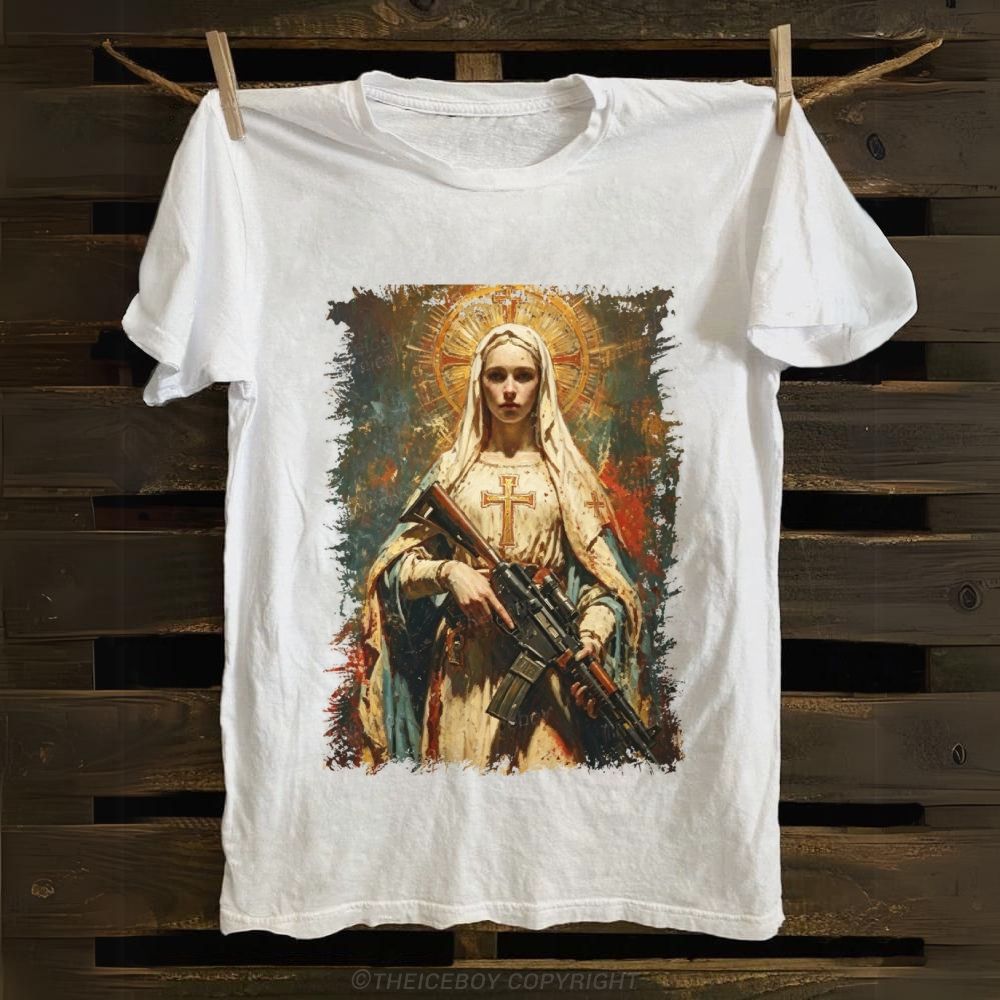 Mary's Got A Gun Cotton T-shirt