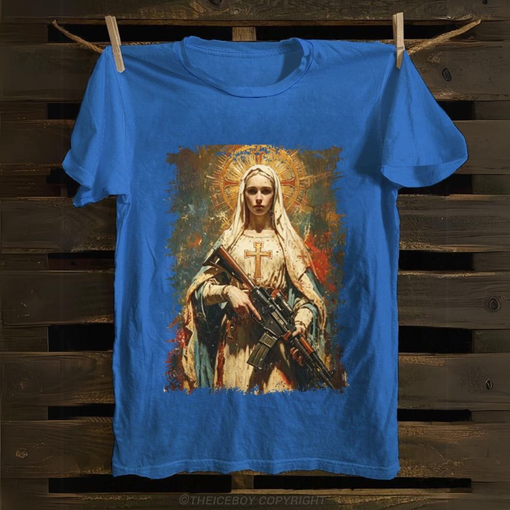 Mary's Got A Gun Cotton T-shirt