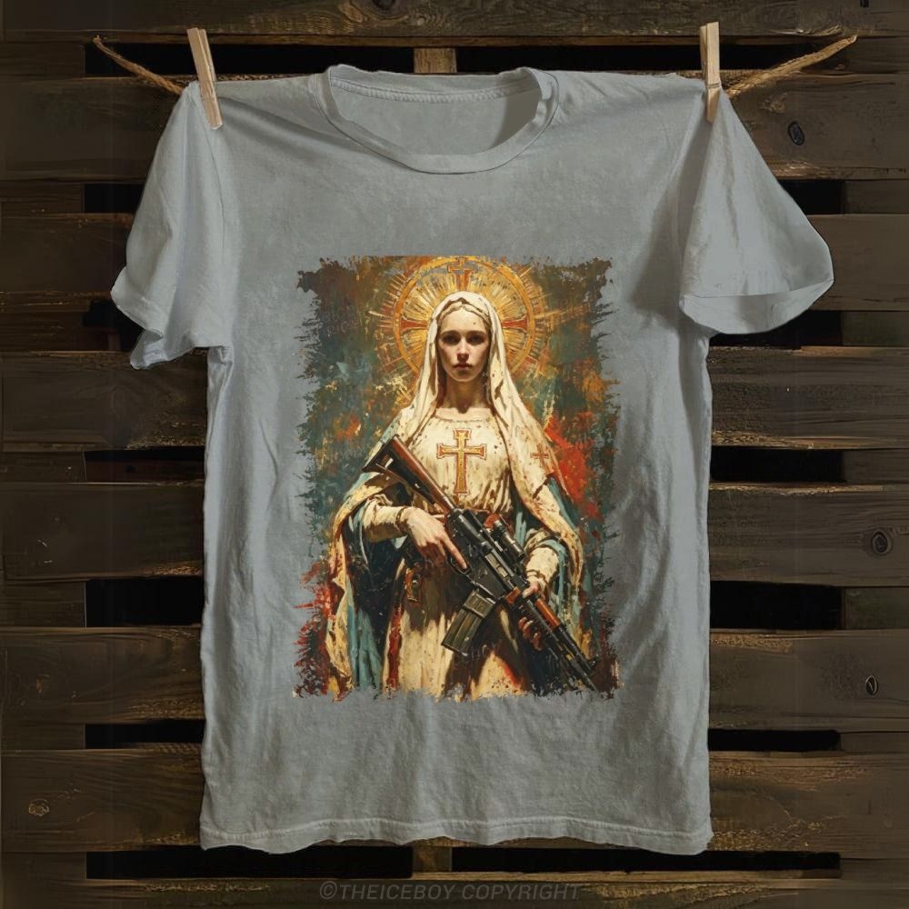 Mary's Got A Gun Cotton T-shirt