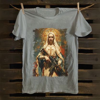 Mary's Got A Gun Cotton T-shirt