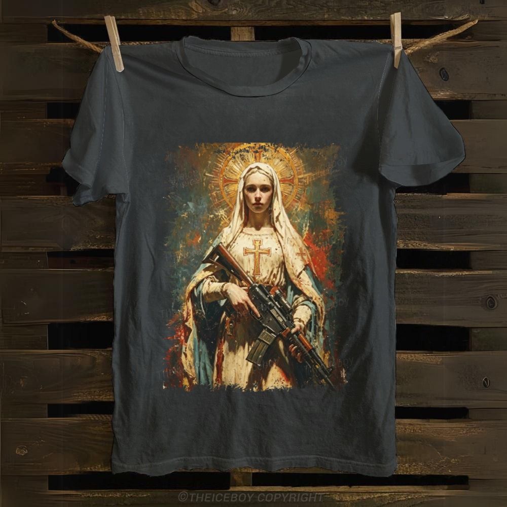 Mary's Got A Gun Cotton T-shirt