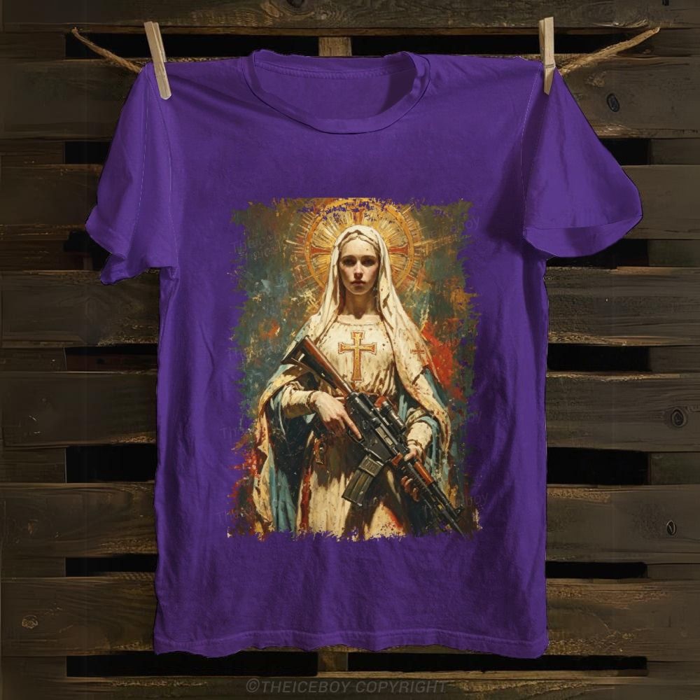 Mary's Got A Gun Cotton T-shirt
