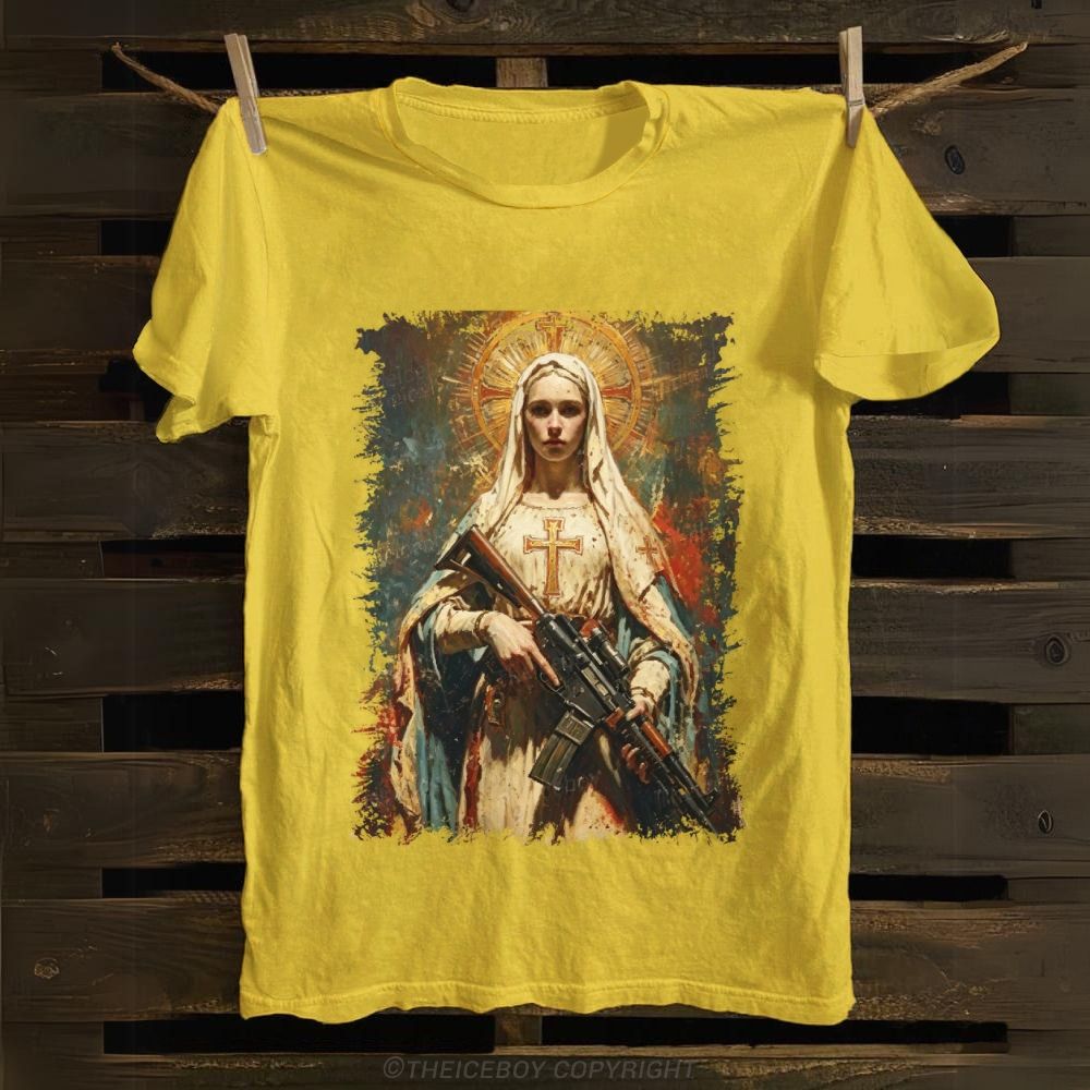 Mary's Got A Gun Cotton T-shirt
