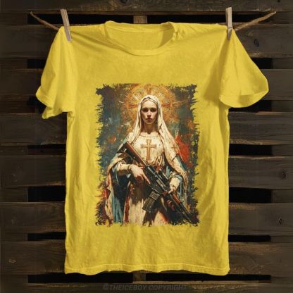 Mary's Got A Gun Cotton T-shirt
