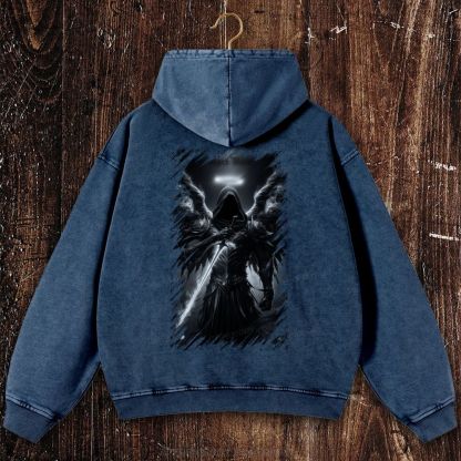 Fallen Seraph Christian Washed Hoodie