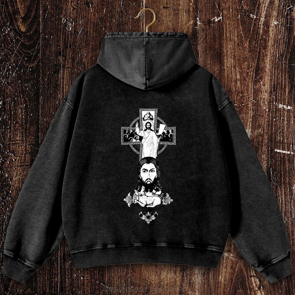 A Ω   Christian Washed Hoodie