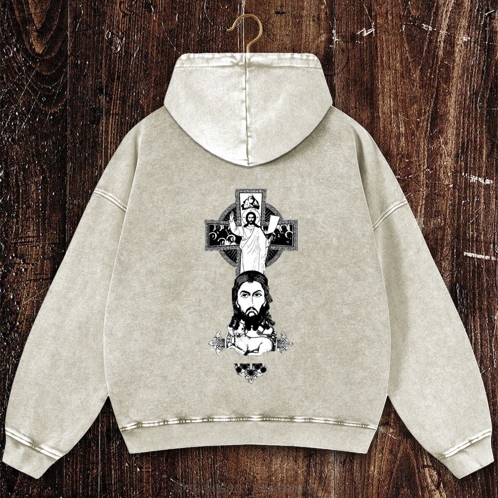 A Ω   Christian Washed Hoodie