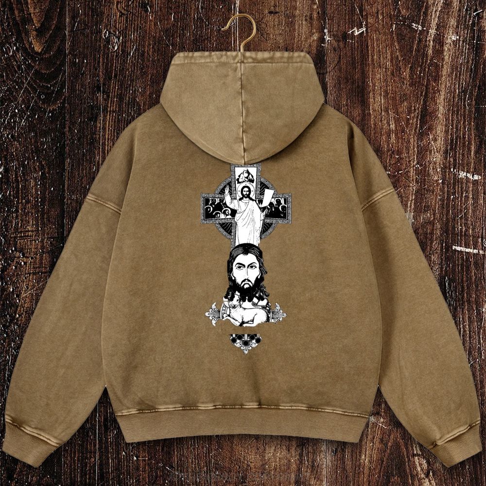 A Ω   Christian Washed Hoodie