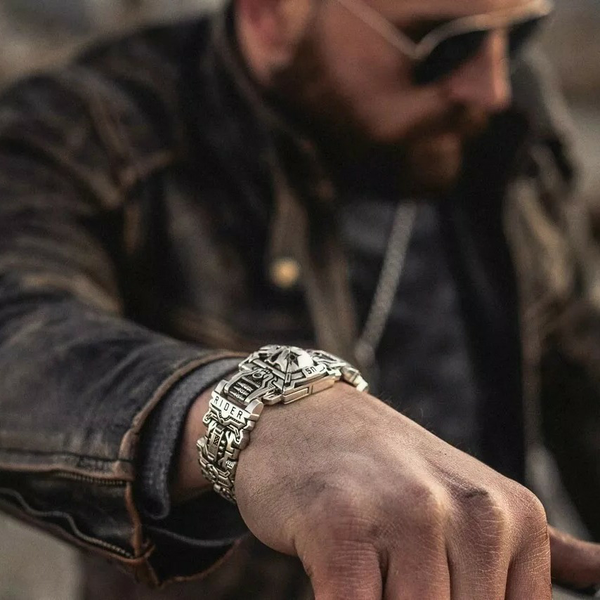 “Armor of Faith” Handcrafted 925 Sterling Silver Bracelet