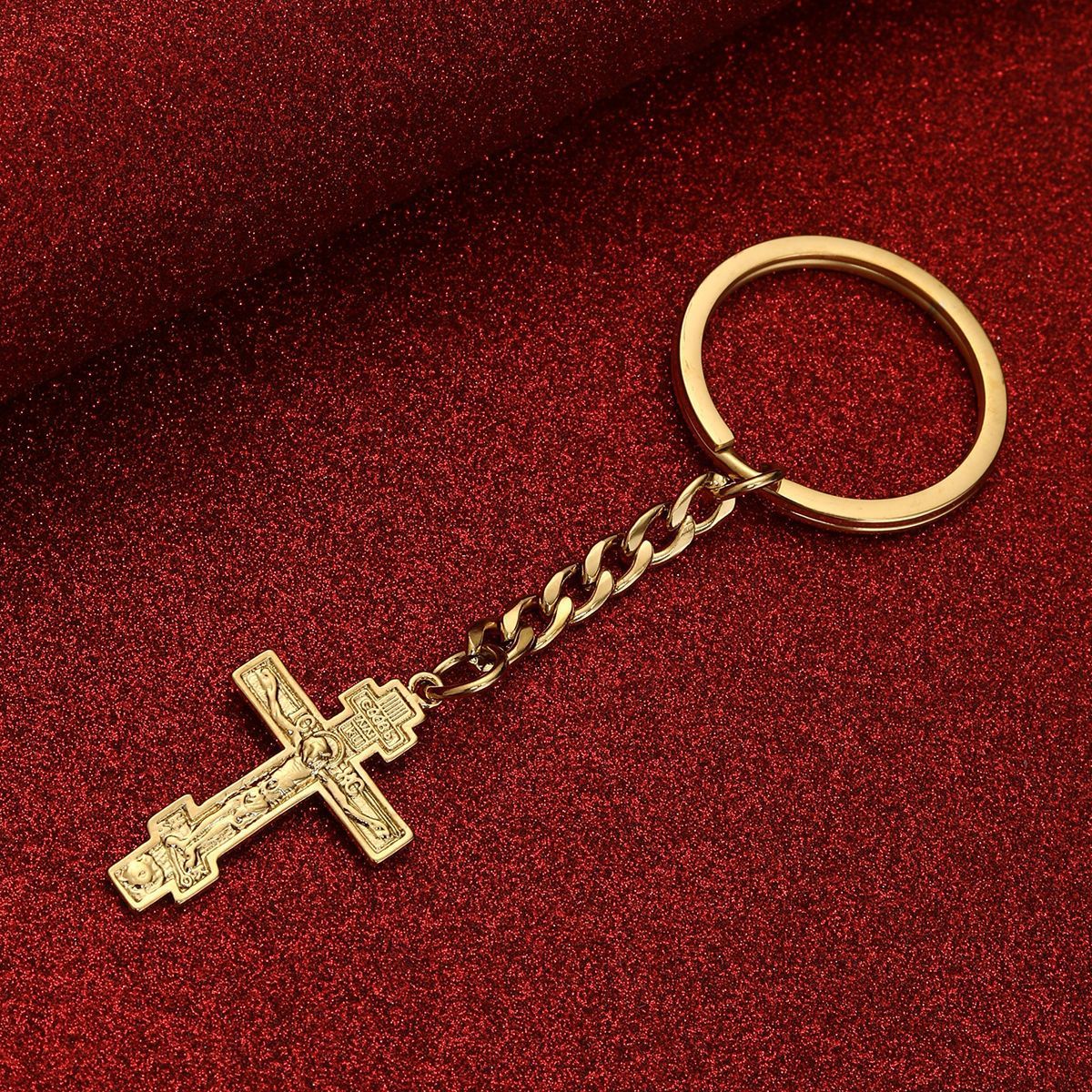 Orthodox Eternal Cross Stainless Steel Keychain