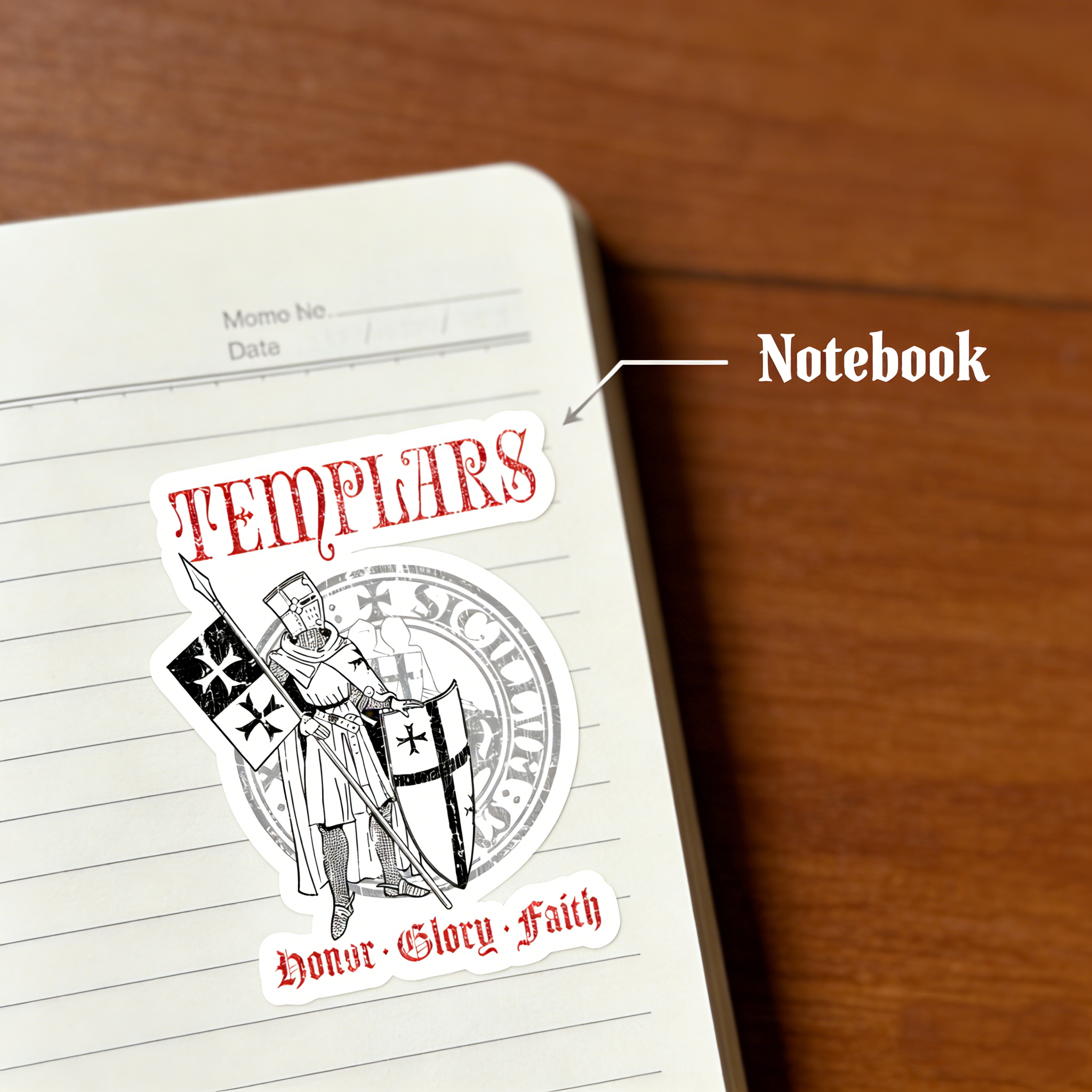 Templar Knight Sticker