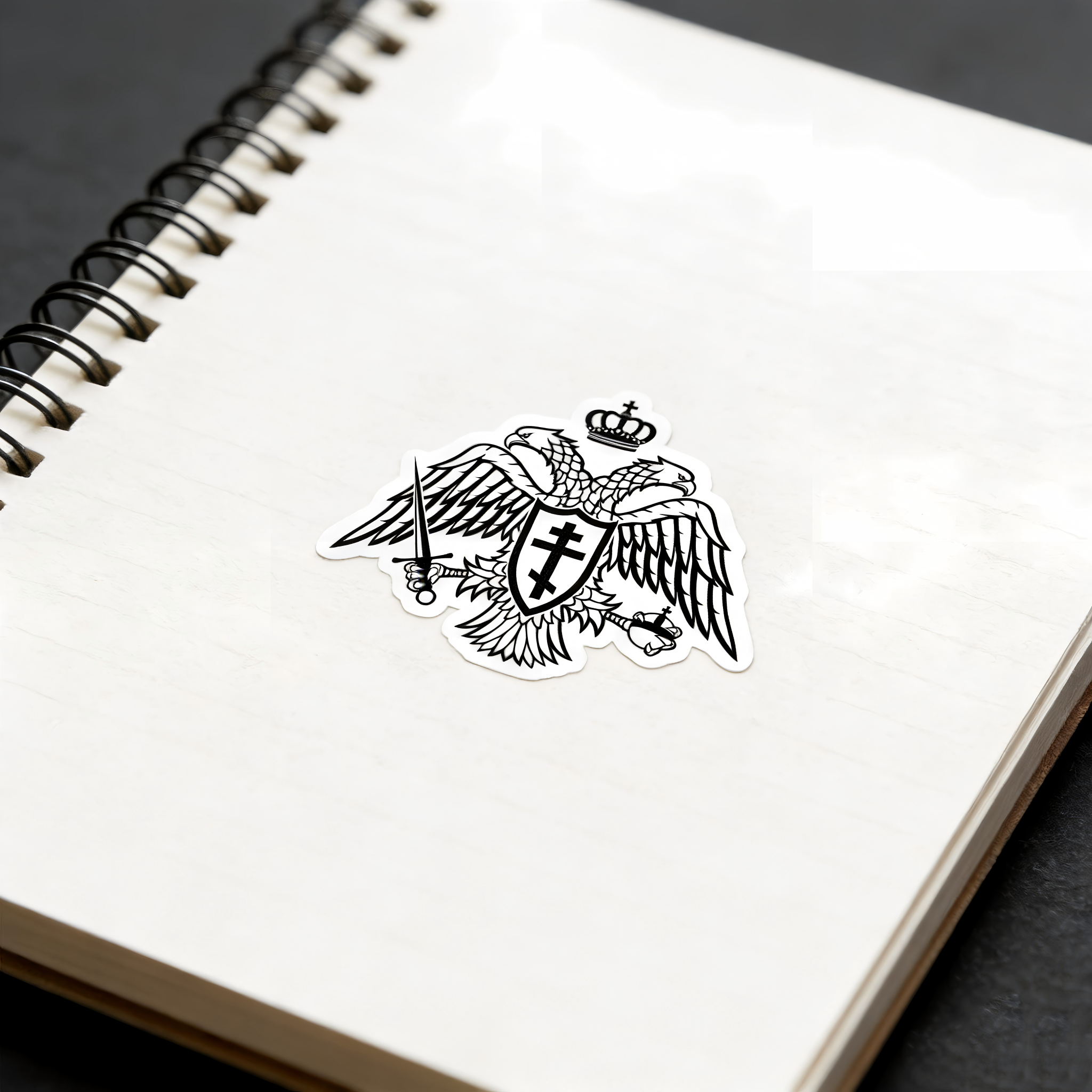 Orthodox Christian Double-headed Byzantine Eagle Journal Sticker
