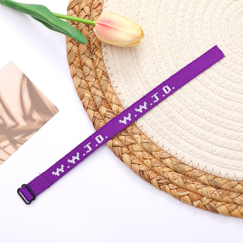 WWJD jacquard wrist strap unisex adjustable sports wrist strap