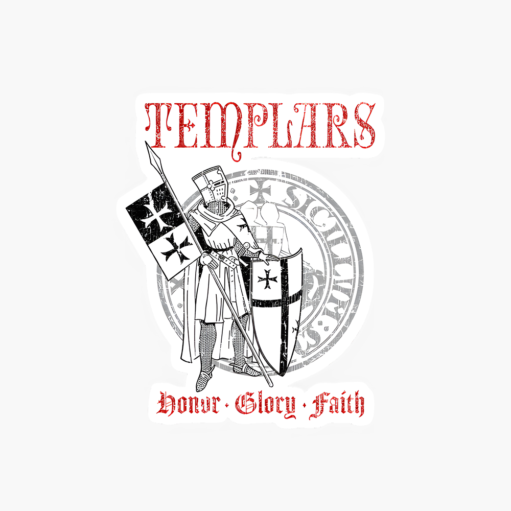Templar Knight Sticker