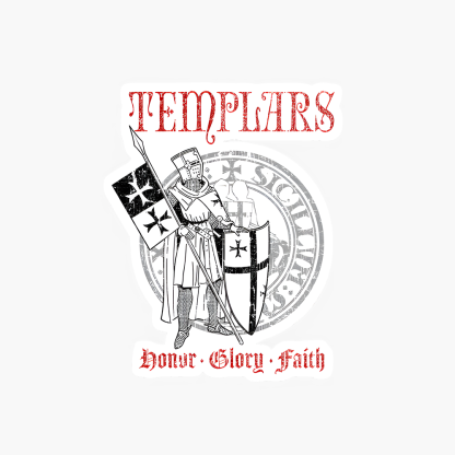 Templar Knight Sticker