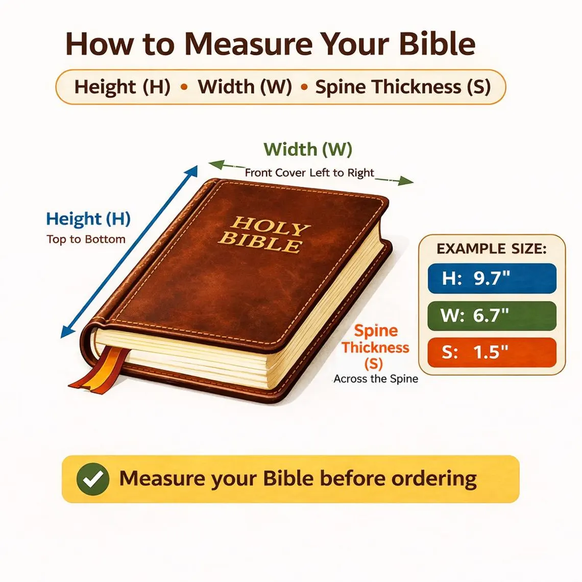 Personalized Leather Bible Cover Case