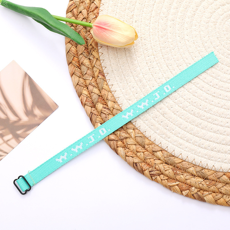 WWJD jacquard wrist strap unisex adjustable sports wrist strap