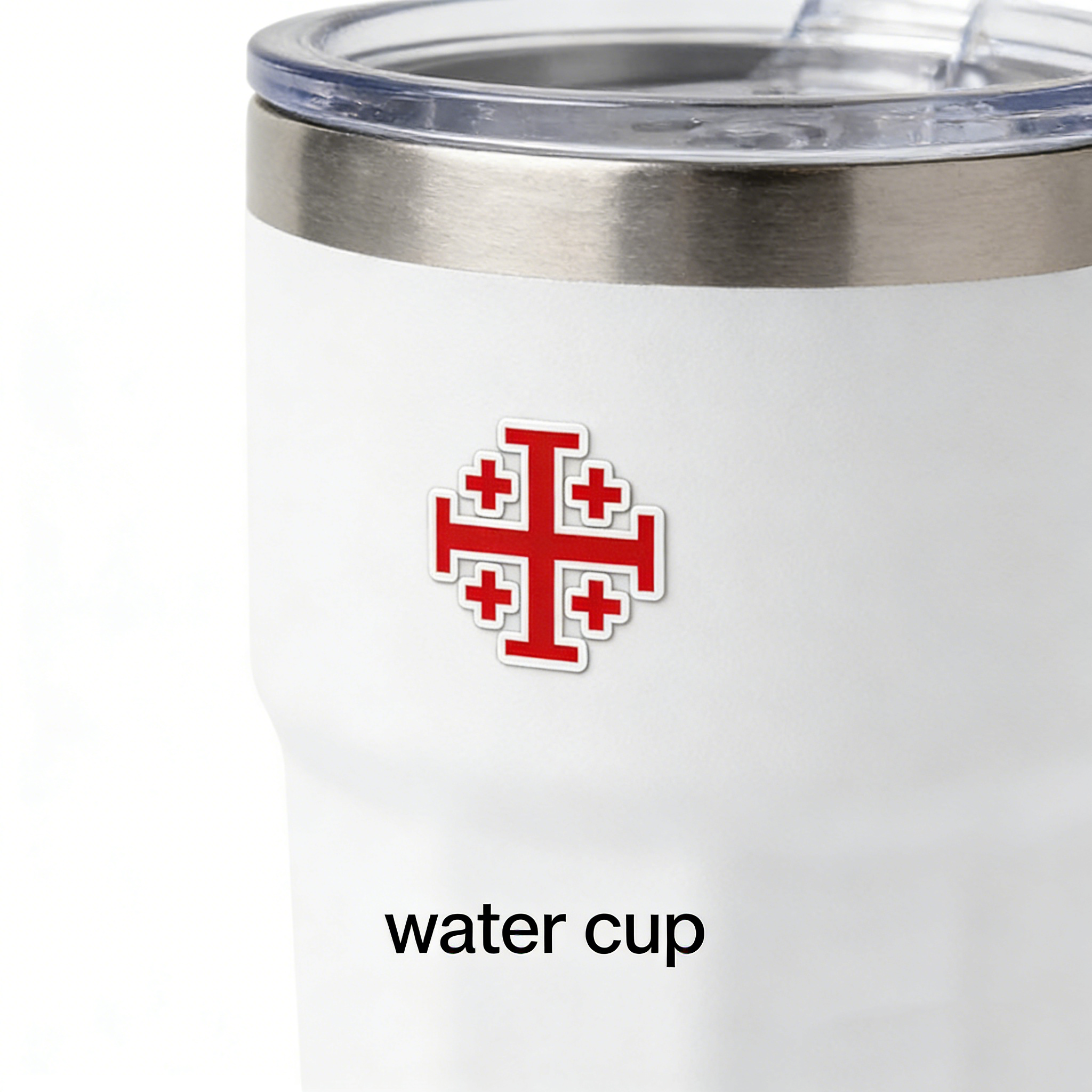 Knights Templar Jerusalem Cross Crusaders Shield Red Cross Sticker